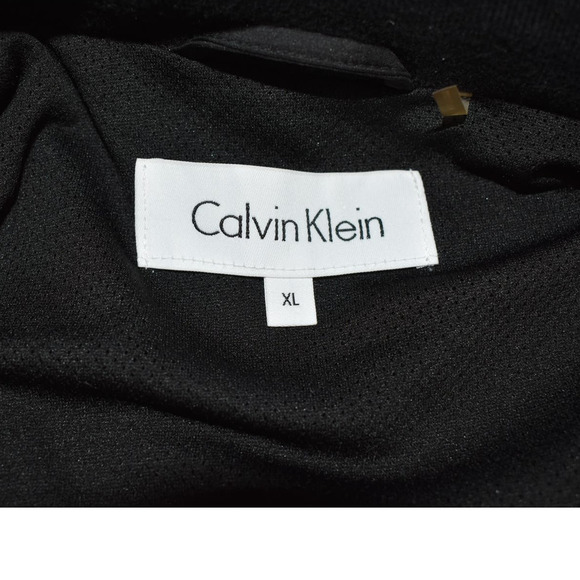 Calvin Klein Black Full Zip Front Lightweight Stand-up Collar Jacket Size XL - Picture 7 of 7